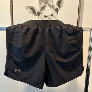 Black Under Armour inner-lining shorts.